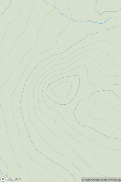 Thumbnail image for Am Buachaille [Loch Ericht to Glen Tromie & Glen Garry] showing contour plot for surrounding peak